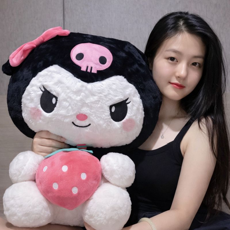 Kuromi- Ôm- Trái- Dâu-3