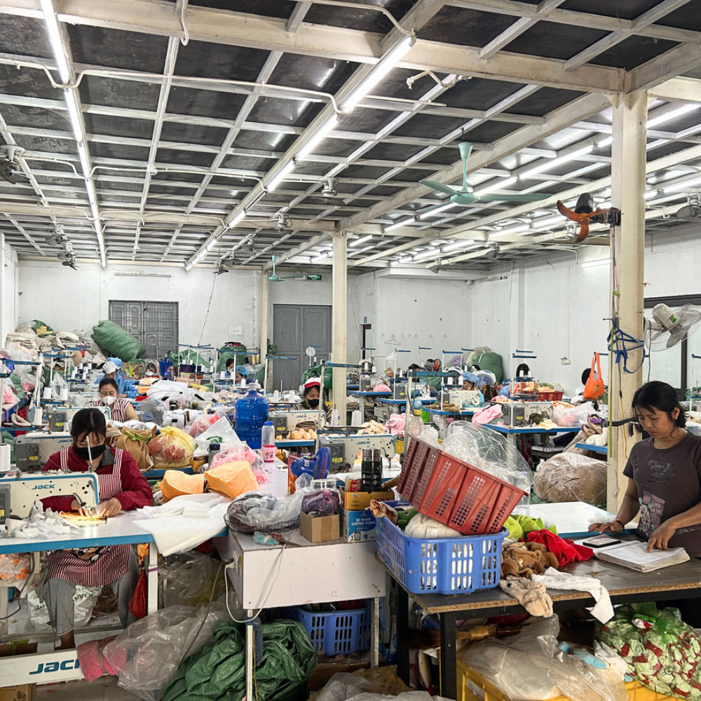 sản xuất gấu bông theo yêu cầu