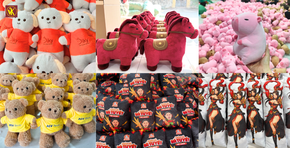 sản xuất gấu bông