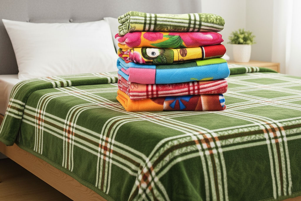 chăn nỉ mỏng gọn nhẹ tiện mang đi du lịch