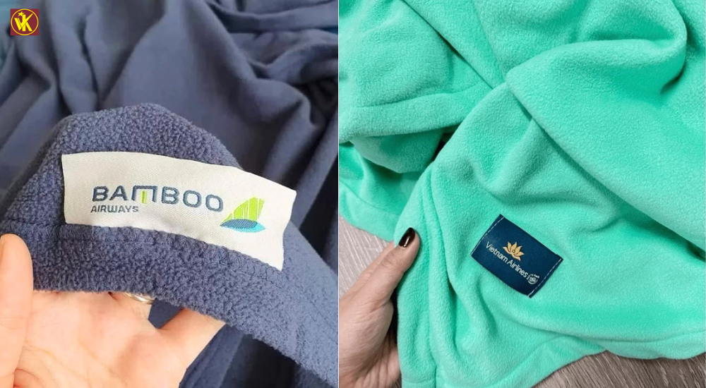 chăn nỉ thêu logo nhiều màu làm quà Tết cho nhân viên - Xưởng Việt Khuê