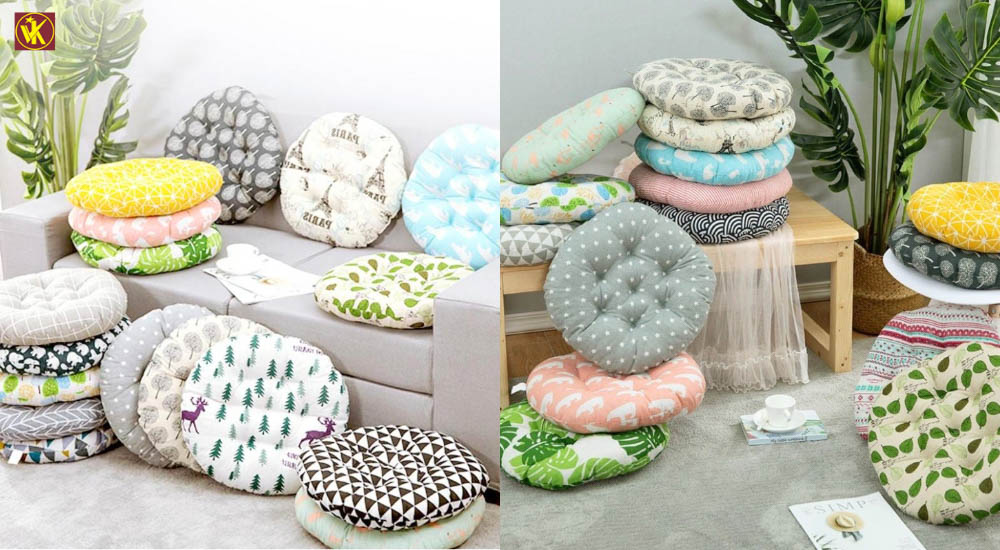 Mẫu đệm ngồi bệt tròn để thiền đạo
