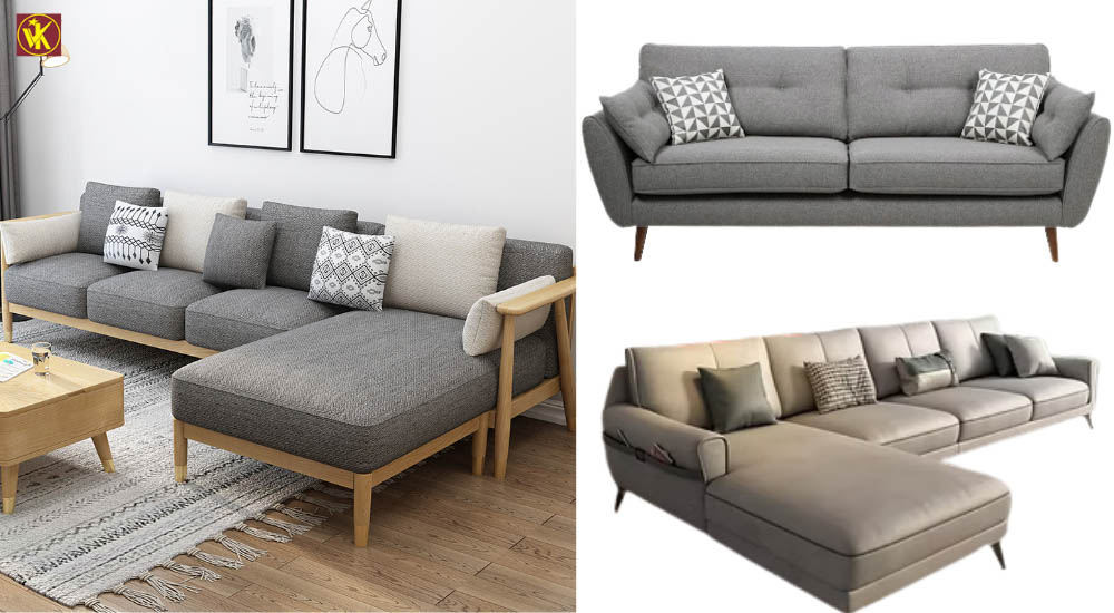 đệm ngồi sofa với vải cao cấp họa tiết sang trọng